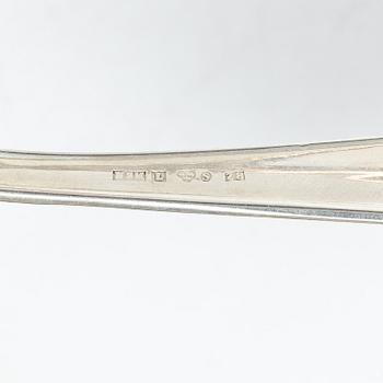 A 36 piece silver cutlery service, model Svensk Spets, mostly CG Hallberg, 1930s.