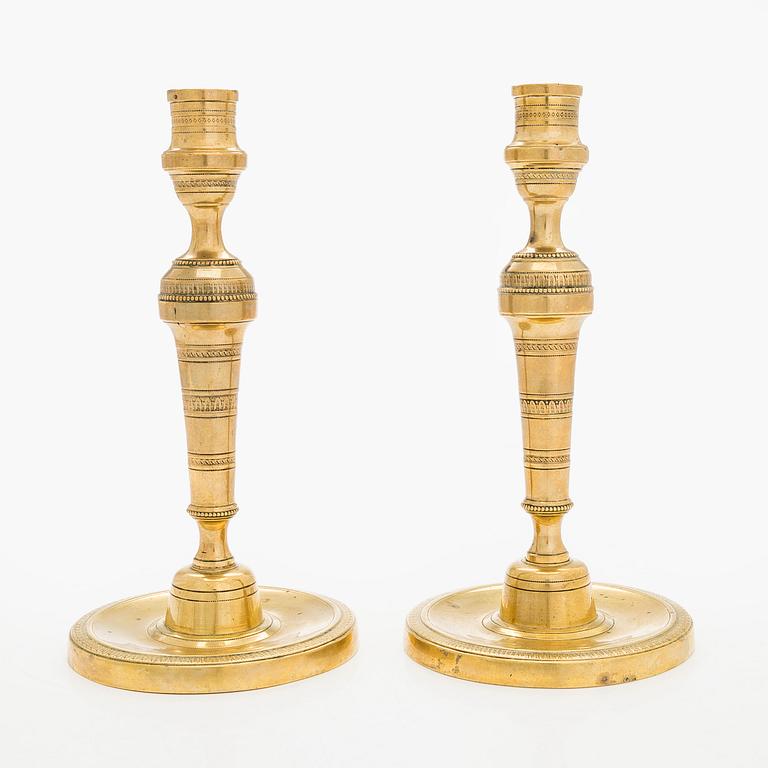 Ljusstakar,ett par Frankrike 1800-talets slut.