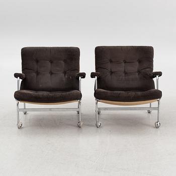 Bruno Mathsson,  a pair of "Karin" armchairs, DUX.