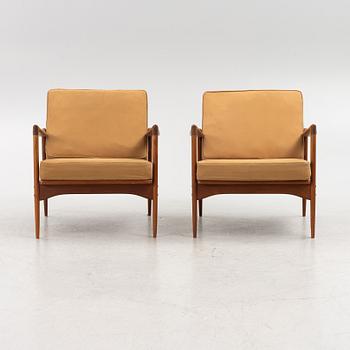 Ib Kofod Larsen, fåtöljer, ett par, "Kandidaten", OPE-möbler, 1960-tal.