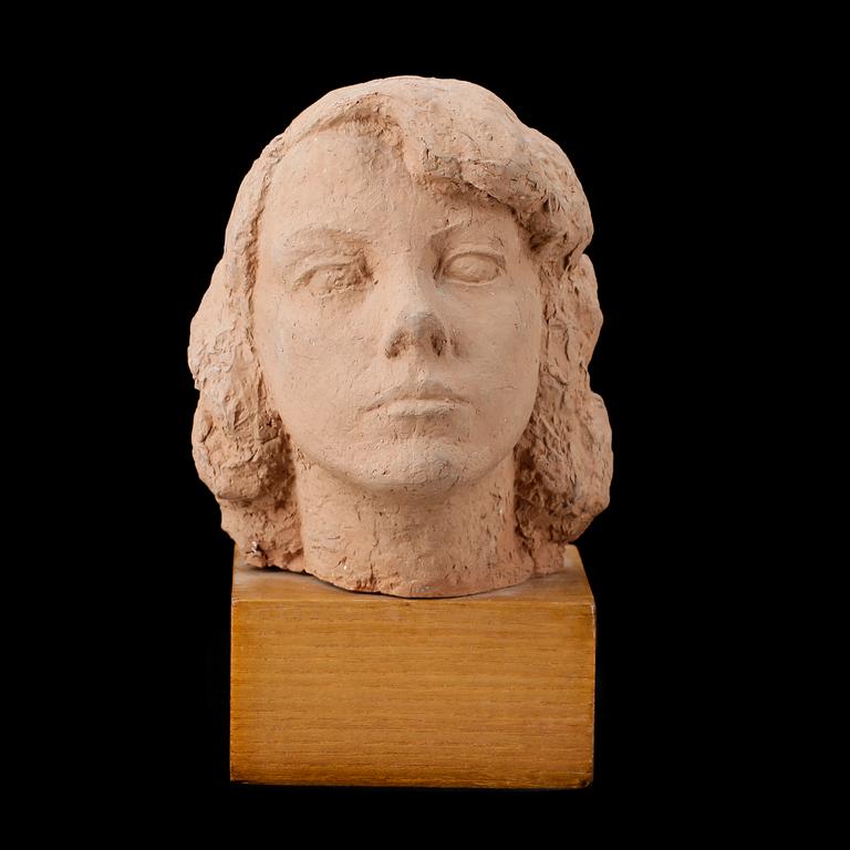 ARNE JONES, skulptur, terrakotta. Sign och numr 10/20.