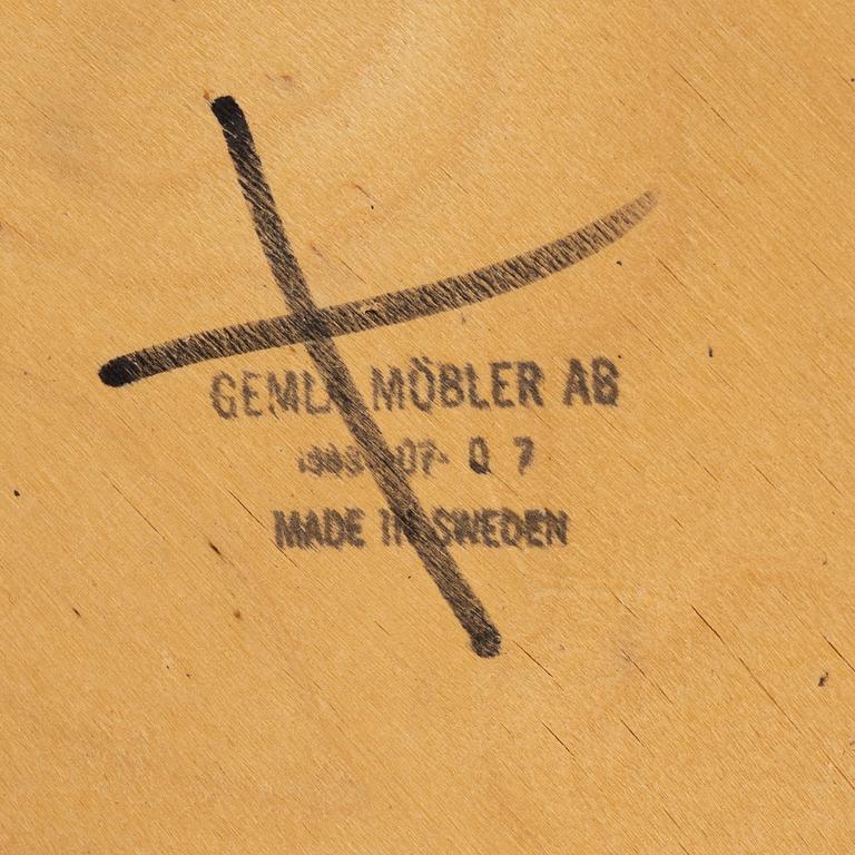 Åke Axelsson, a set of five 'Bohem' chairs, Gemla, 1989.