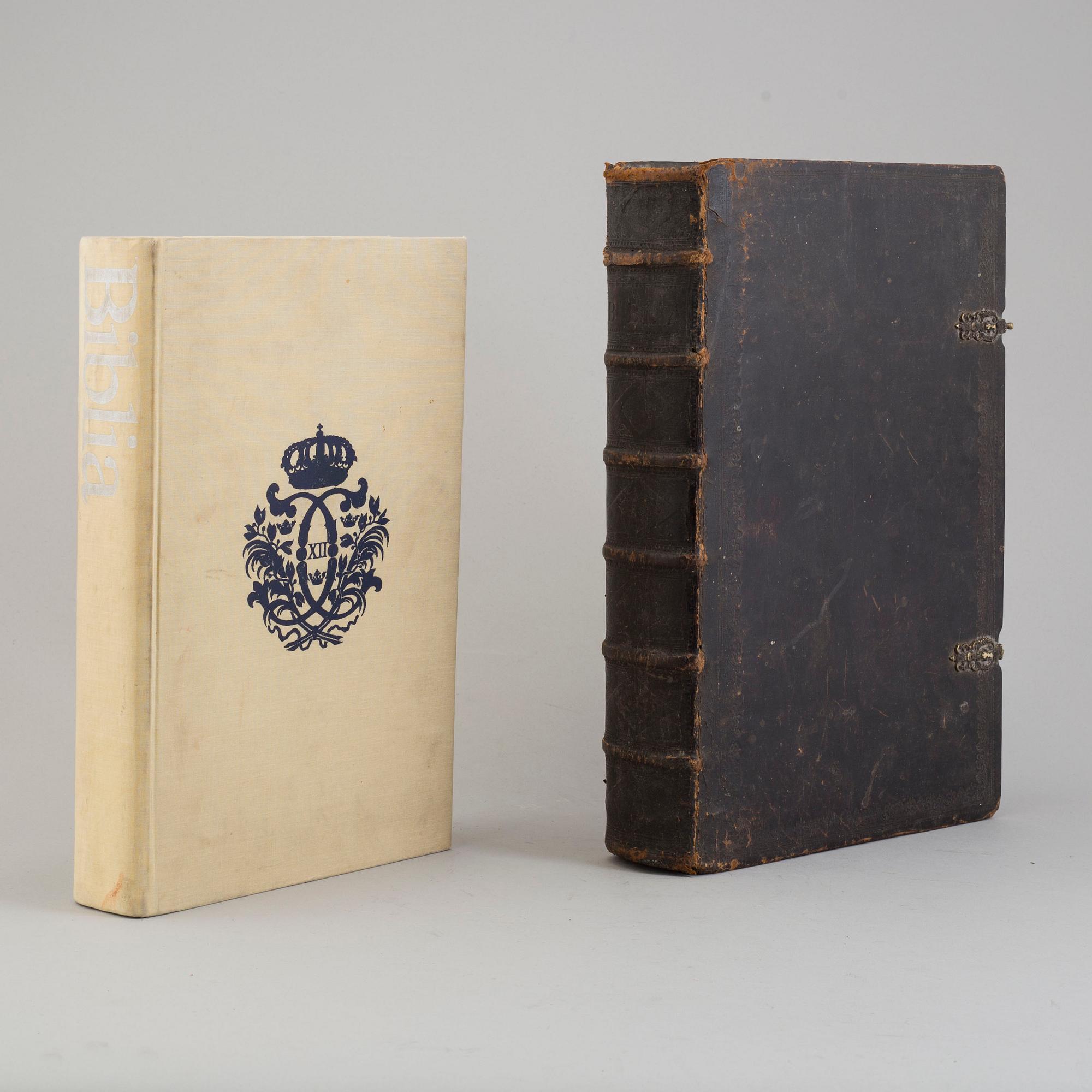 KARL XII:s BIBEL, "Biblia, thet är all then heliga skrift på swensko....", Stockholm 1703.