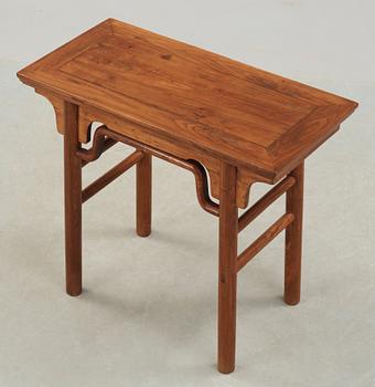 A softwood table, Qing dynasty (1662-1912).