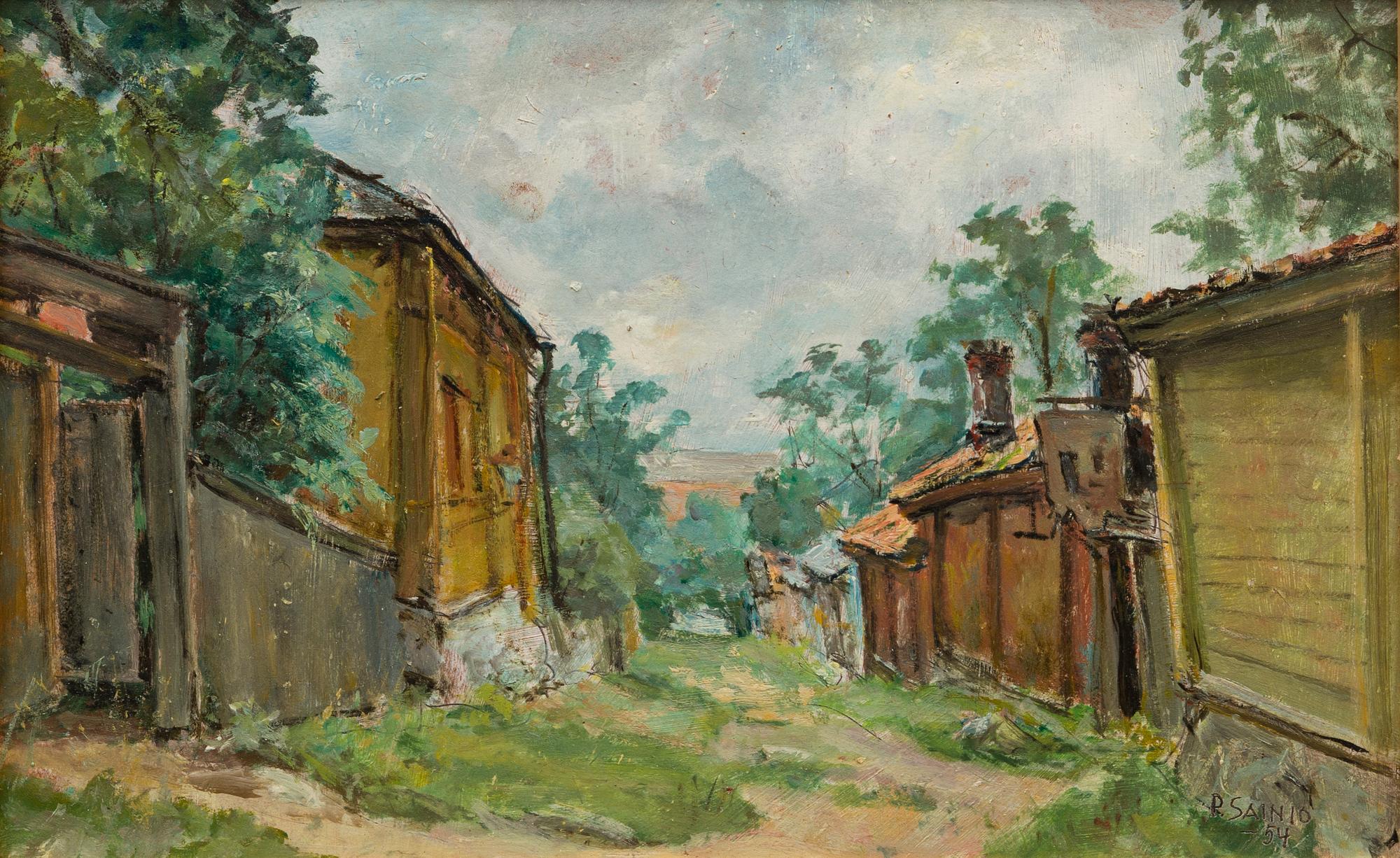 PAAVO SAINIO, oil on board, signed and dated -54.