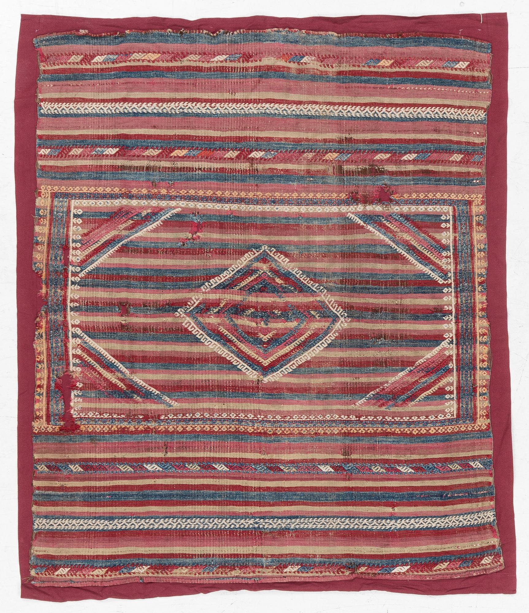 A Sofreh kilim, Central Anatolian, c 150 x 130 cm.