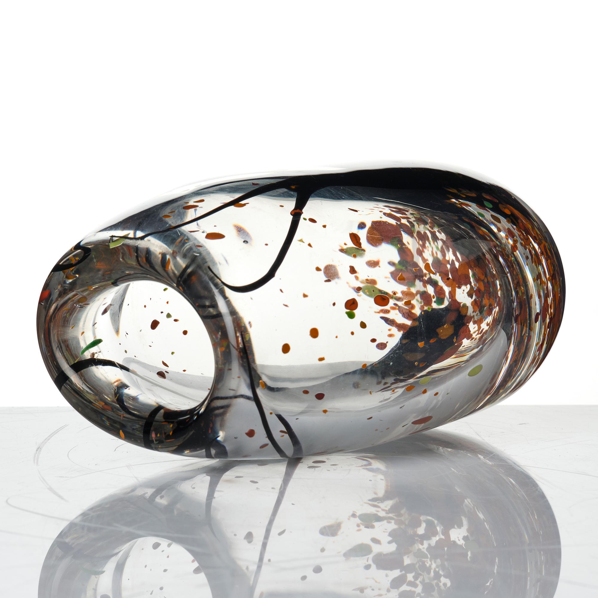Vicke Lindstrand, vas, glas, "Höst", Kosta, 1950-60-tal.