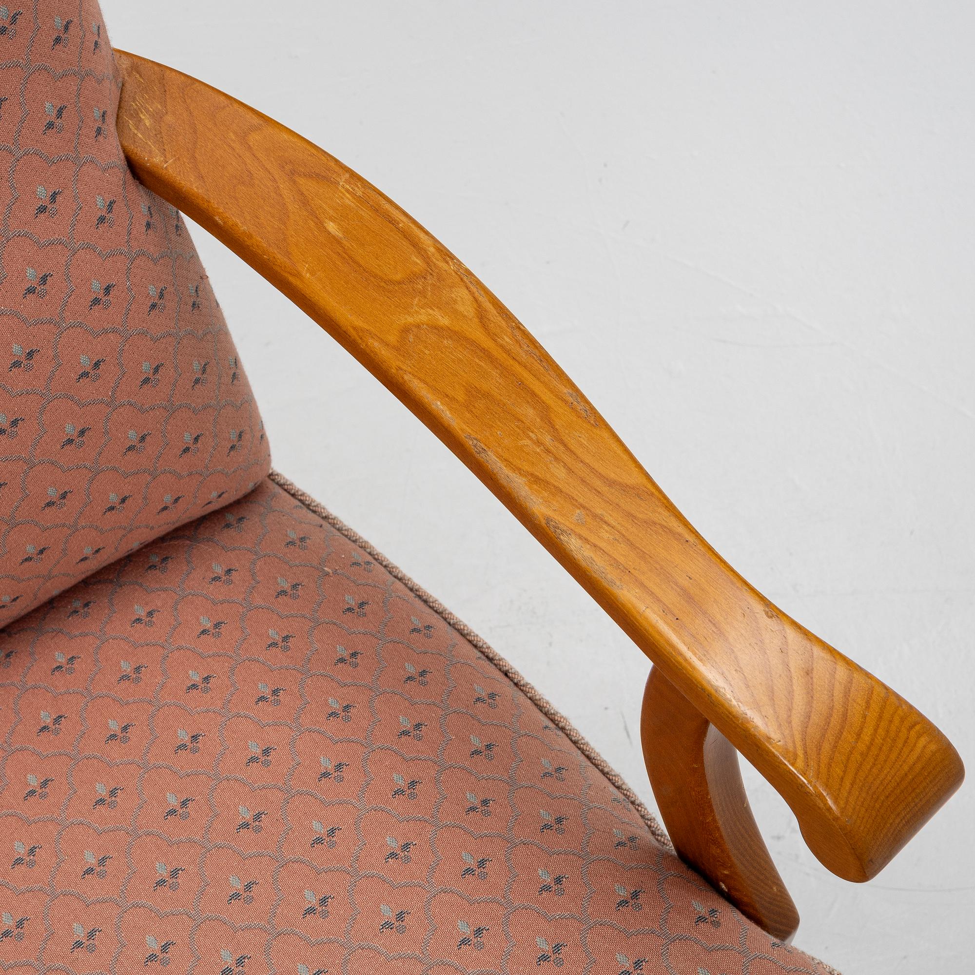 A pair of armchairs, Swedish Modern, 1940s.