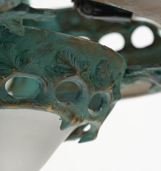 Emy Wahlström, an Art Nouveau chandelier model "5024", Arvid Böhlmarks Lampfabrik, Stockholm, 1910s.