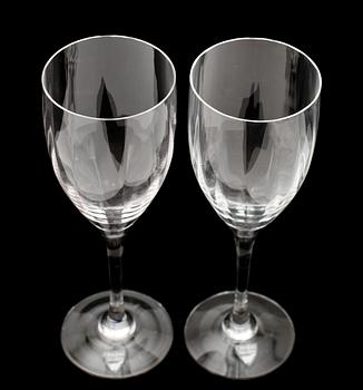 VITVINSGLAS, 13 st, "Optica", Gunnar Cyrén, Orrefors.