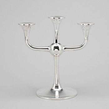 KANDELABER, silver, Karl J Ottesen, Norge, 1900-tal.