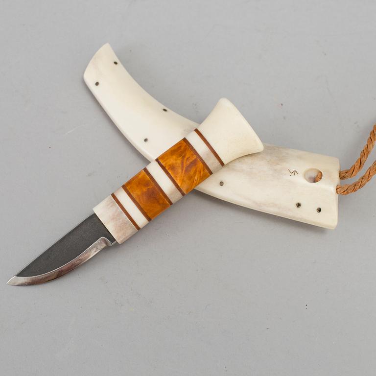 SUNE ENOKSSON, a traditional sami knife. Signed.