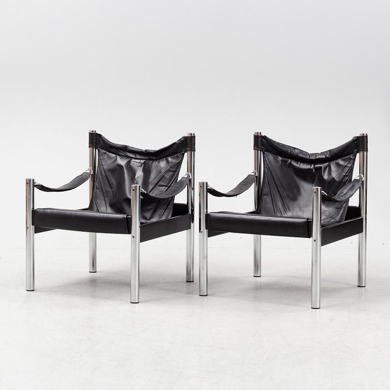 A pair of easy chairs, Johansson Design, later part of the 20th Century.