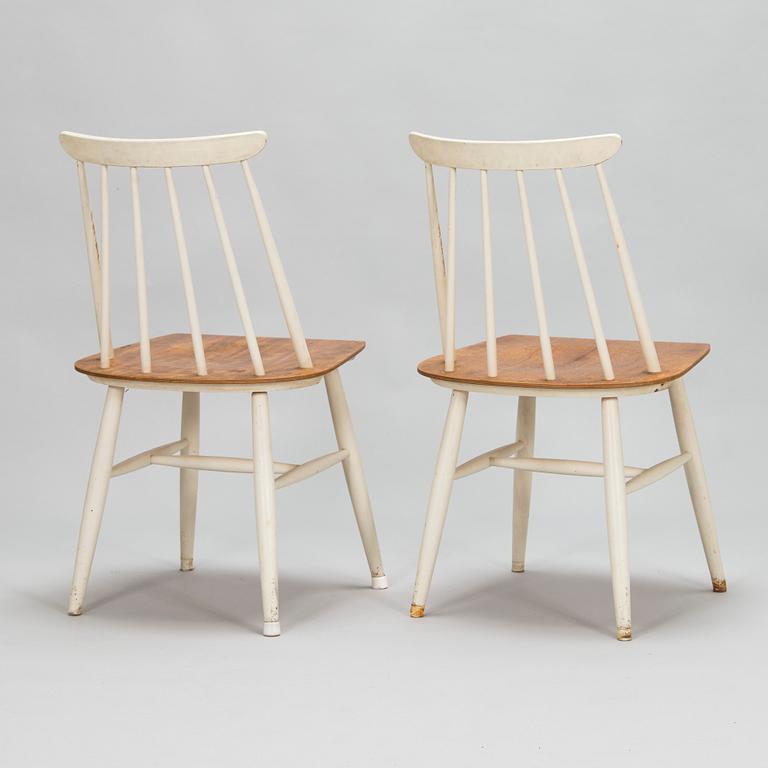 Ilmari Tapiovaara, four mid-20th century 'Fanett' chairs for Asko.