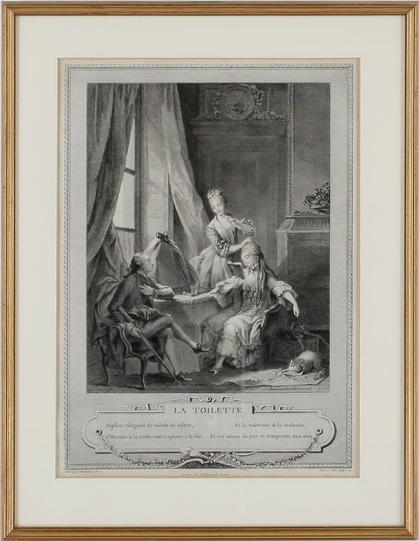 KOPPARSTICK, 2 st, Freudeberg, efter, 1800-tal.