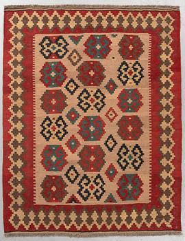 A carpet, a kilim, probably Veramin, ca 153 x 121,5 cm.