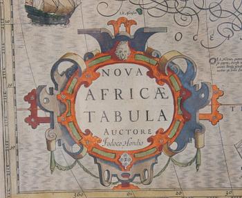 KARTA, "Nova Africae Tabula Auctore", 1700-tal.