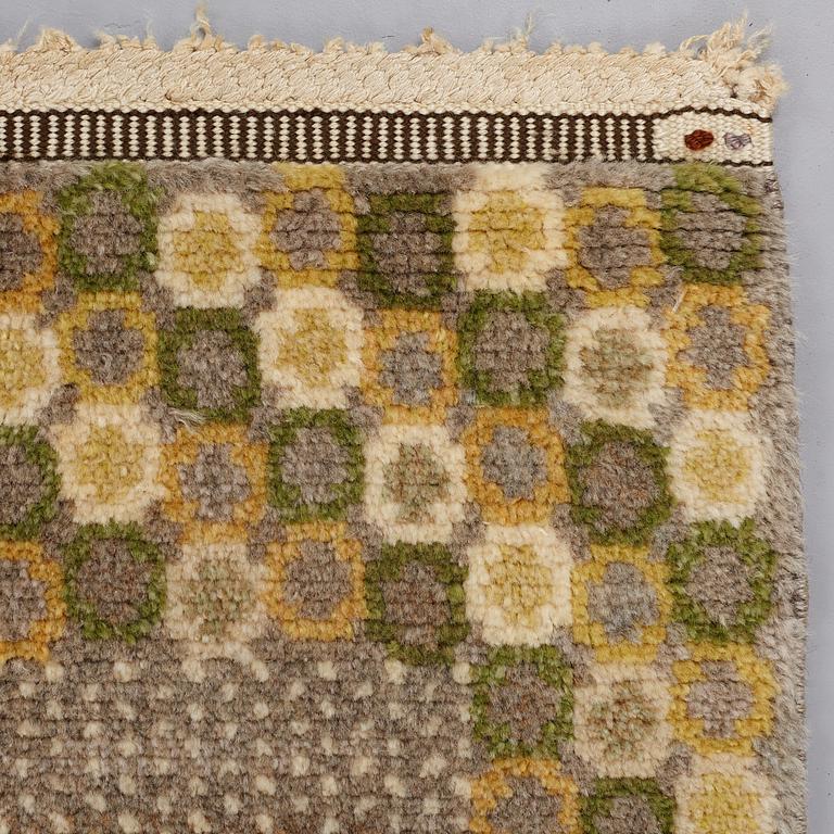 Barbro Nilsson, A CARPET, "Gråingen" probably, knotted pile, ca 223 x 144,5 cm, signed AB MMF BN.