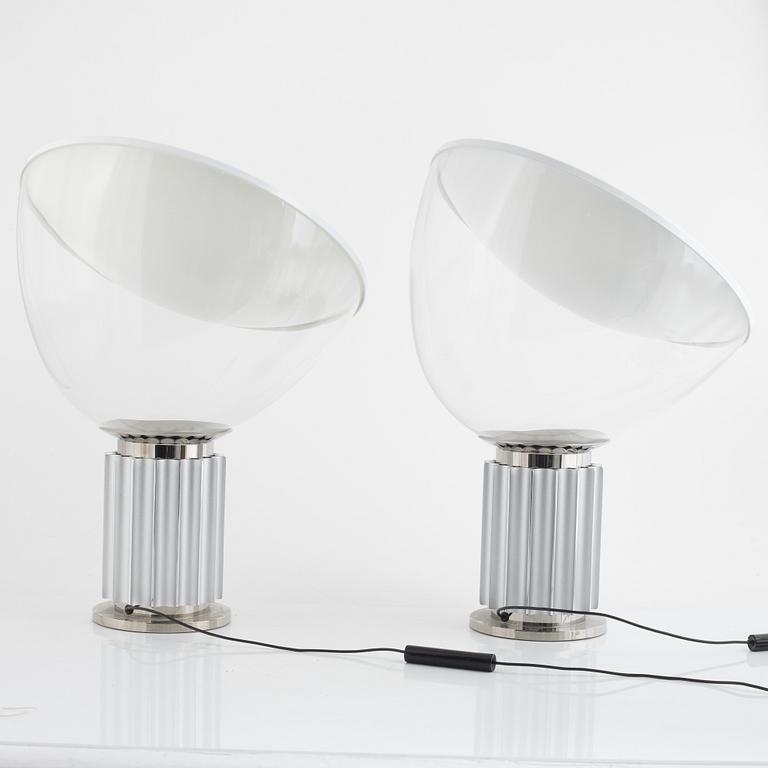 Achille Castiglioni & Pier Giacomo Castiglioni, a pair of "Taccia small" table lamps, Flos, Italy.