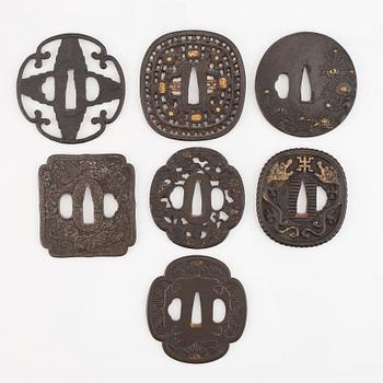 Tsuba 7 st, 17-1900-tal.