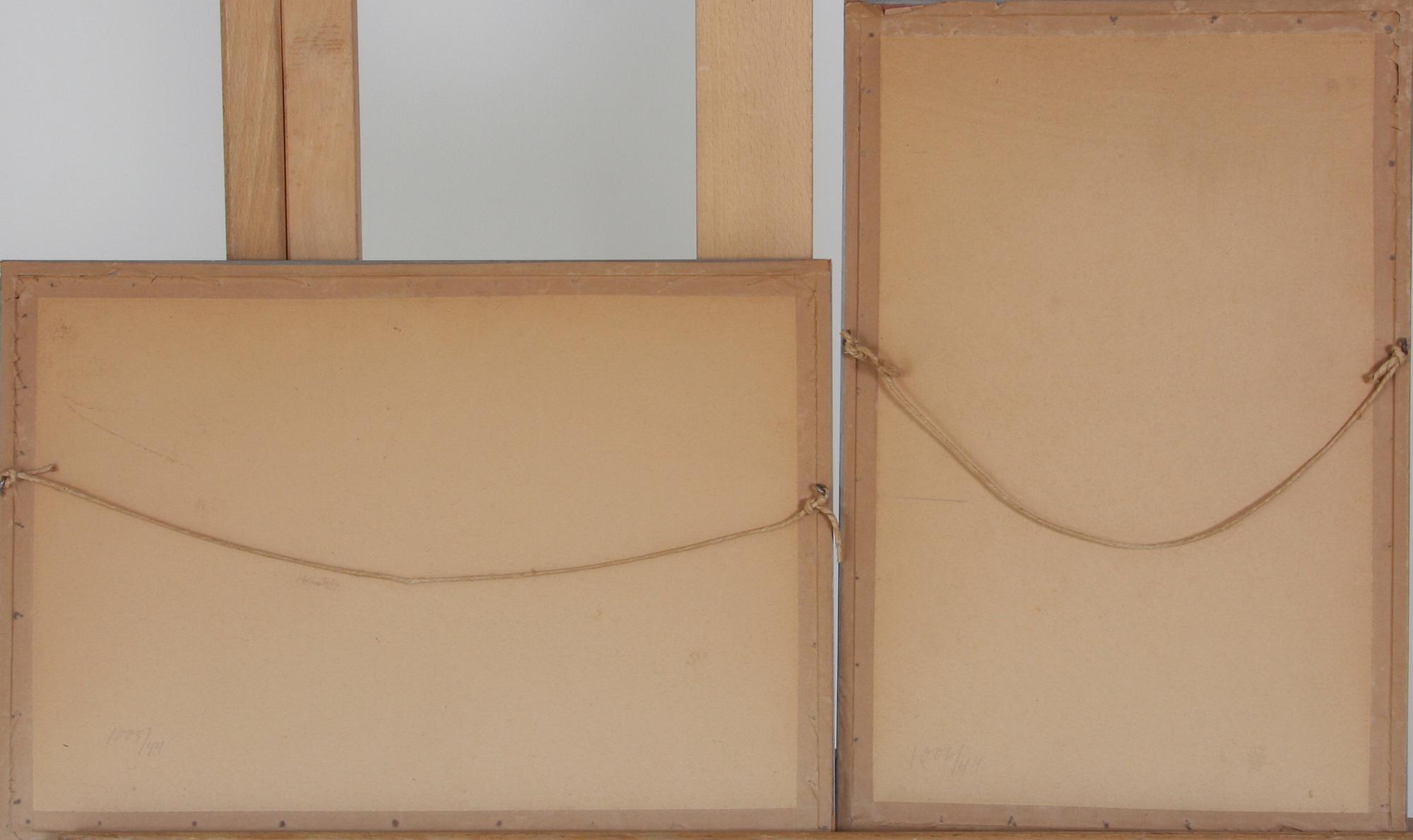 EBBE, AXEL, etsningar 2 st, sign.