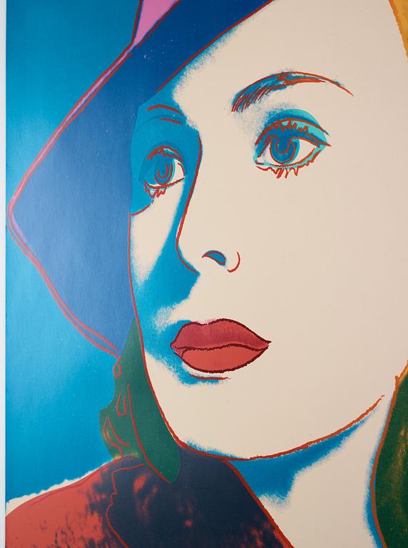 Andy Warhol, "With Hat"; from: "Ingrid Bergman".