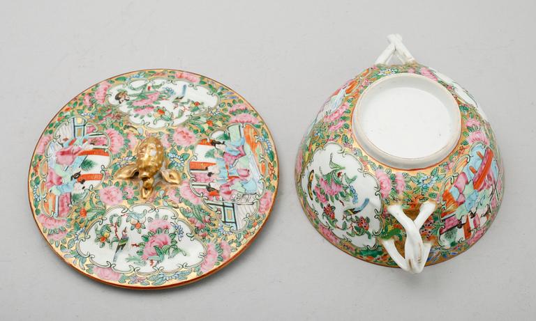 LOCKSKÅL, porslin, Kina, Kanton, 1800-tal.