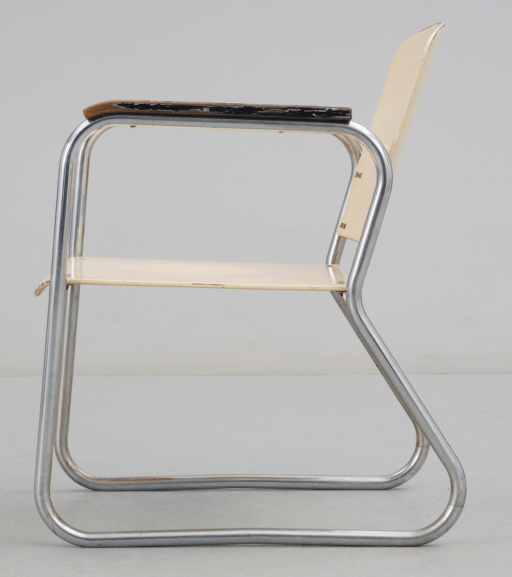SKRIVBORD MED STOL, Mauser, Tyskland, 1930/40-tal.