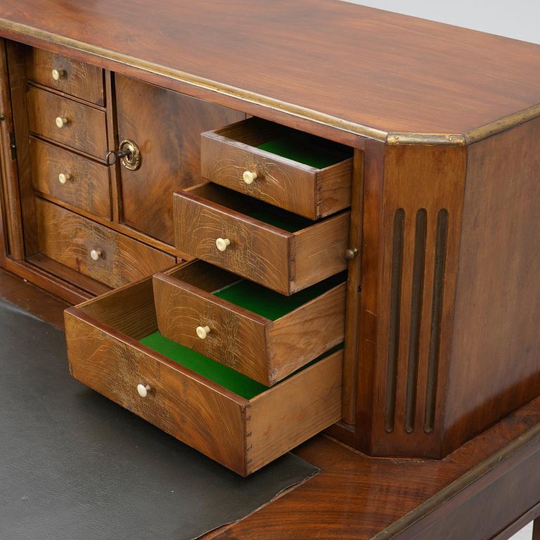 Desk with a superstructure, late Gustavian, circa 1800.