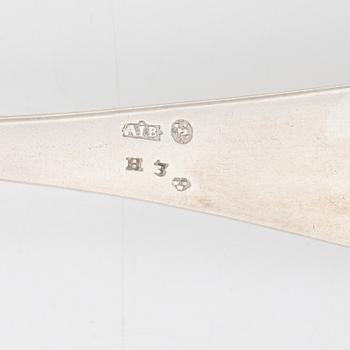 A set of  Silver Spoons, including Andreas Isberg, Skänninge 1814 (8 pieces).