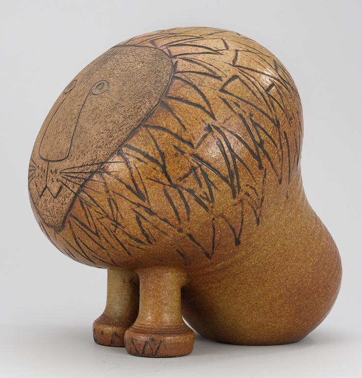 A Lisa Larson stoneware lion, Gustavsberg.