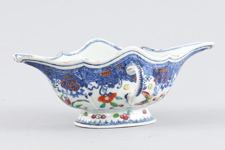 SÅSSNIPA, porslin, Kina, 1700-tal.