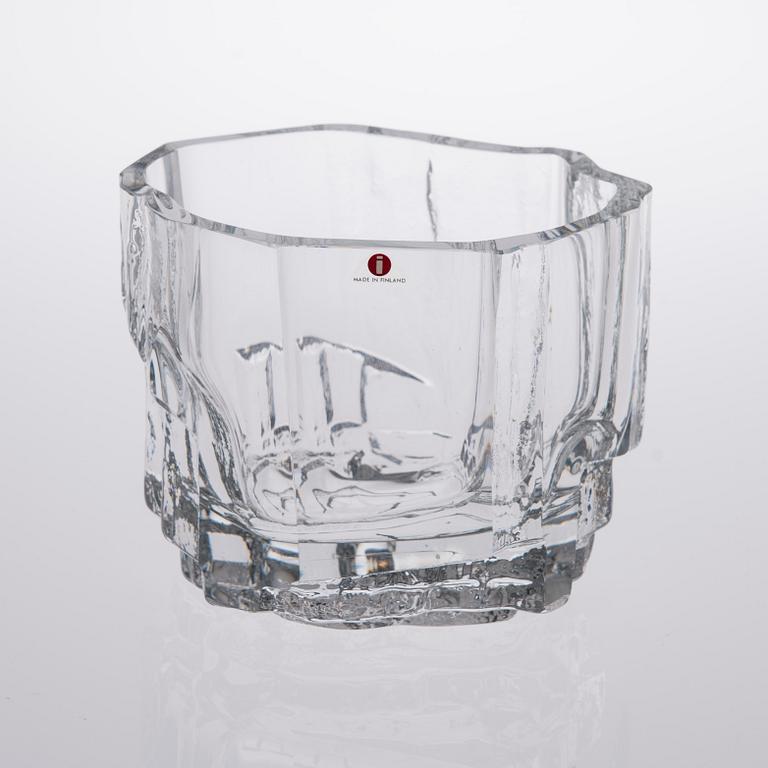 TAPIO WIRKKALA, VAS, glas, signerad Tapio Wirkkala Iittala.