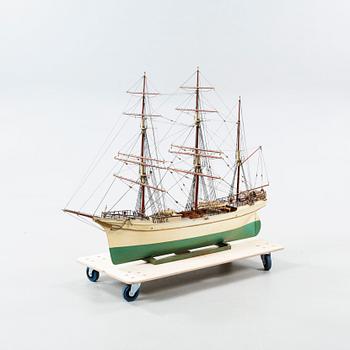 An early 20th century model of the ship 'Bohus'.