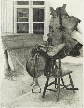 John-E Franzén, "Interiör med sadel".