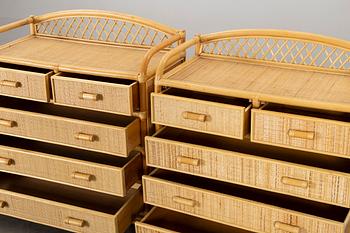 A PAIR OF CHESTS OF DRAWERS, end of 20th century.