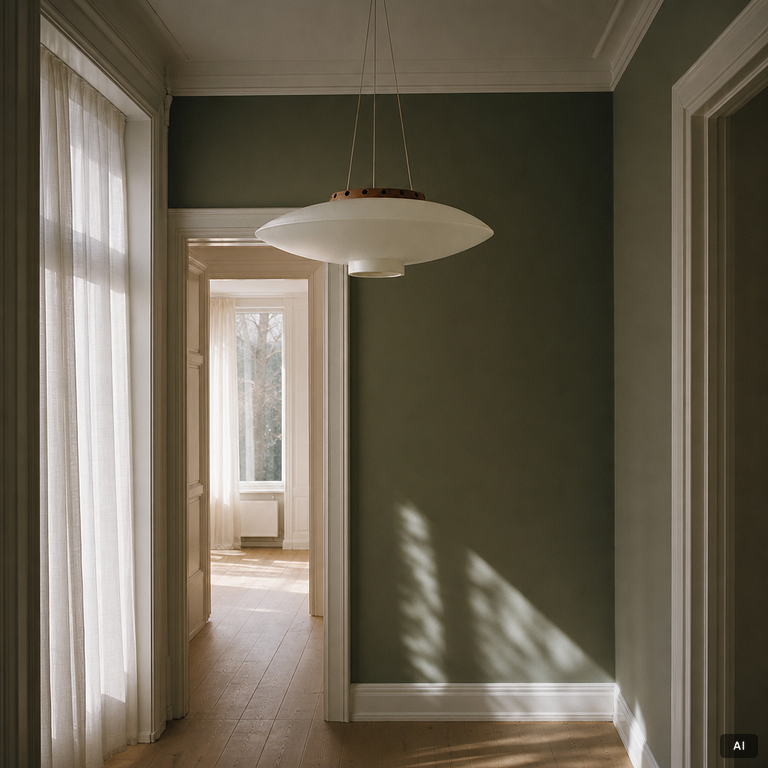 Uno & Östen Kristiansson, a model 565/ 'Ufo' ceiling lamp, Luxus, Vittsjö, Sweden, 1960's.