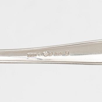 A 139 piece 'Hansa' silver cutlery service, mostly C.G. Hallberg, Mid 20th Century.