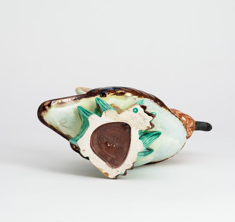 A Gunnar Nylund stoneware figure of a mandarin duck, Rörstrand.