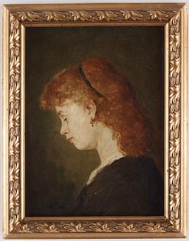 August Jernberg, Portrait of the artist's daughter.