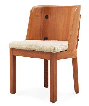 An Axel-Einar Hjorth stained pine armchair, 'Lovö', Nordiska Kompaniet, 1930's.