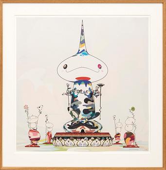 Takashi Murakami, "Reversed Double Helix Mega Power" 2005.