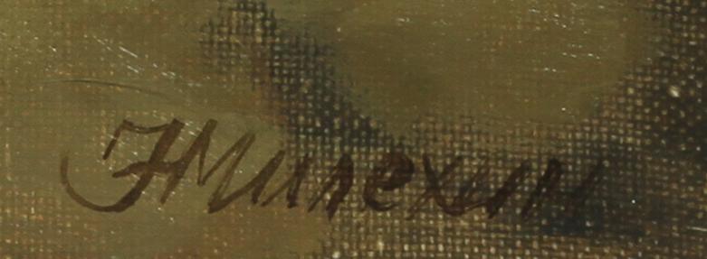 OKÄND KONSTNÄR, olja på duk, Ryssland. Sign och dat a tergo 1990.