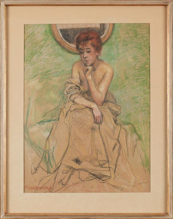MARTINUS VAN ANDRINGA, pastell, sign.