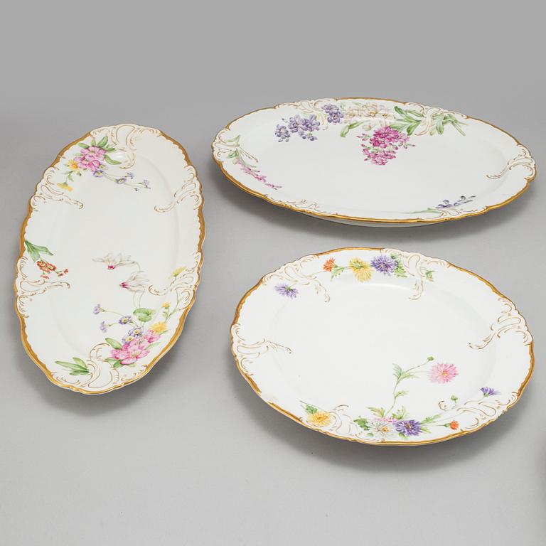A 58 pcs Royal Copenhagen porcelain dinner service around 1900.