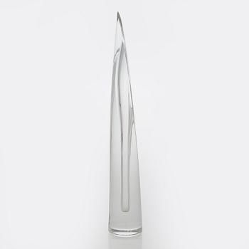 Aimo Okkolin, konstglas, , "Svärdslilja", signerad Riihimäen Lasi  Oy, Aimo Okkolin, Riihimäen Lasi Oy.