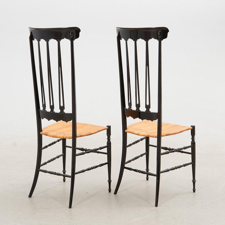 Guido Chiappe, stolar, ett par, "Chiavari", Italien, 1950-tal.