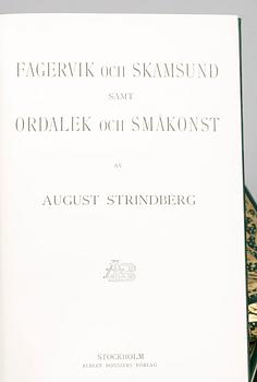 AUGUST STRINDBERGS SAMLADE VERK, 55 vol, Albert Bonniers förlag, Stockholm 1913-1920.