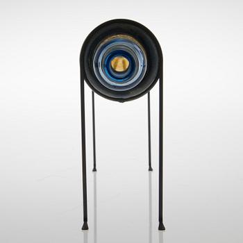 MARKKU SALO, A GLASS SCULPTURE. Dances not with Wolves. Signed M. Salo, Nuutajärvi. 1991.