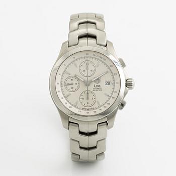 Tag Heuer, Link, kronograf, armbandsur, 42 mm.